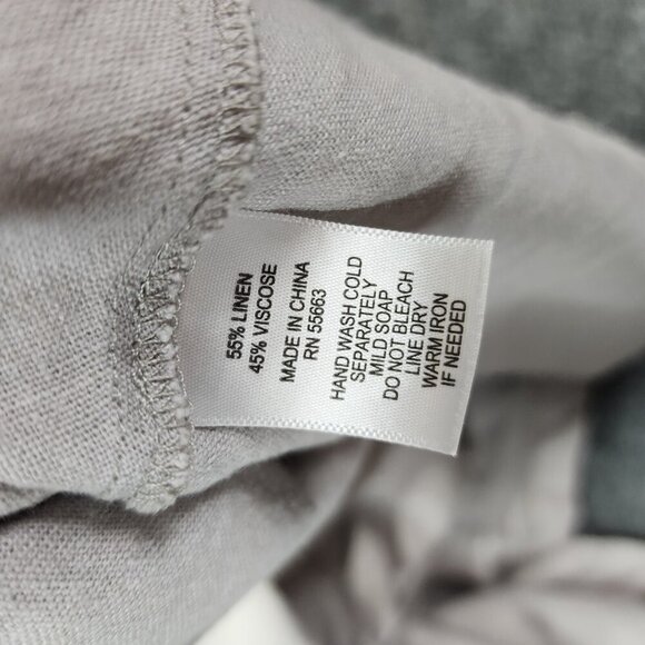 For Cynthia Linen Blend Lagenlook Sleeveless A-Line Art to Wear Dress Pockets S? - Picture 10 of 15